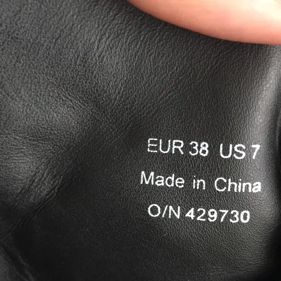 - &amp; OTHER STORIES BLACK REAL GENUINE SOFT LEATHER SIDE ZIPPER BOOTS WORN 1X