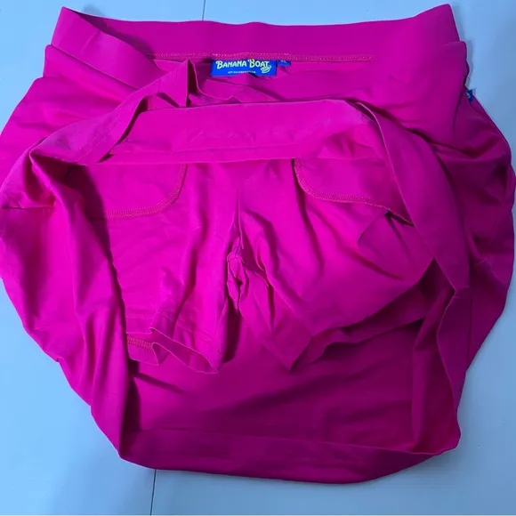 🍌 Banana Boat 😍 UPF 50  Protection Hot Pink Mini Skirt Skort Athletic Shorts