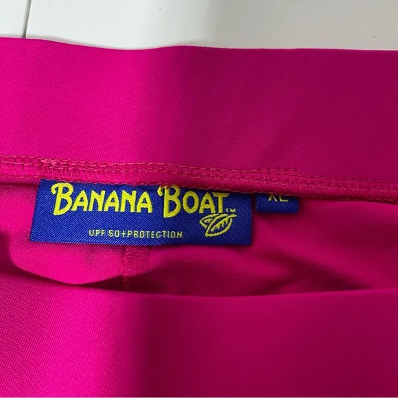 🍌 Banana Boat 😍 UPF 50  Protection Hot Pink Mini Skirt Skort Athletic Shorts