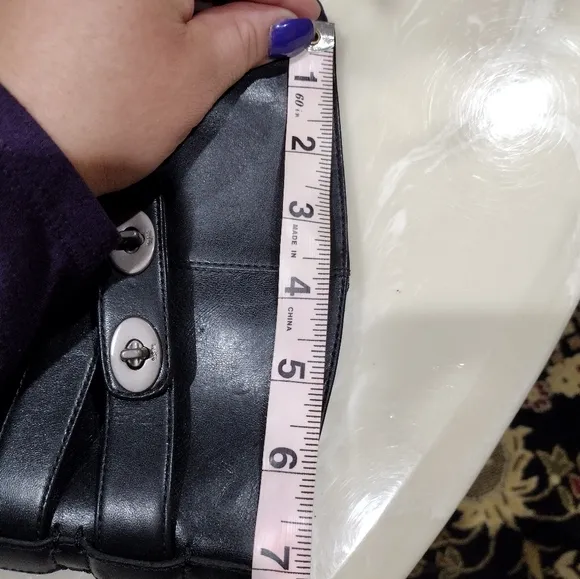 - Coach Linette Turn Lock Block Leather Tall Boots