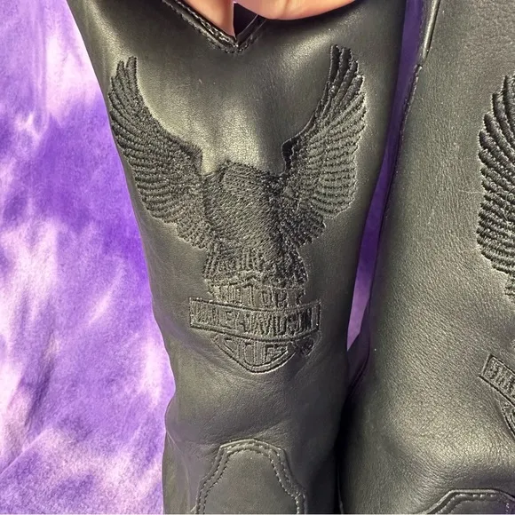 ⭐️ Harley Davidson ⭐️ Cowboy boots