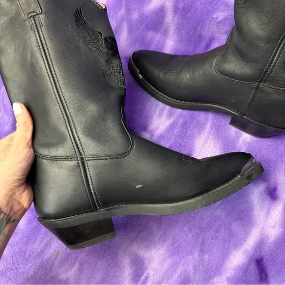 ⭐️ Harley Davidson ⭐️ Cowboy boots