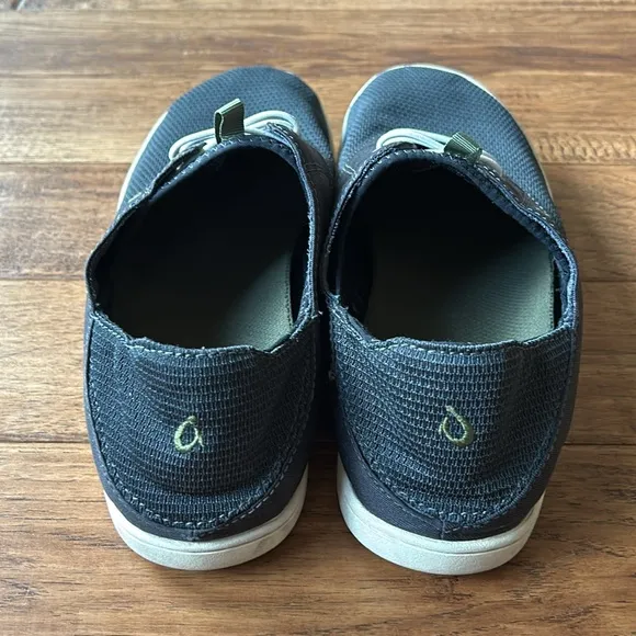 ☀️ OluKai Nohea Moku No Tie Boat Shoes Slip On Convertible Heel Mens Size 11