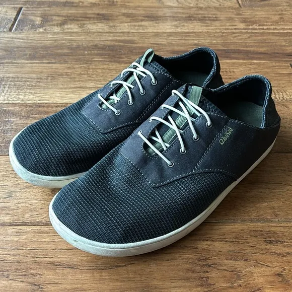 ☀️ OluKai Nohea Moku No Tie Boat Shoes Slip On Convertible Heel Mens Size 11