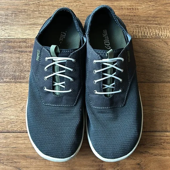 ☀️ OluKai Nohea Moku No Tie Boat Shoes Slip On Convertible Heel Mens Size 11