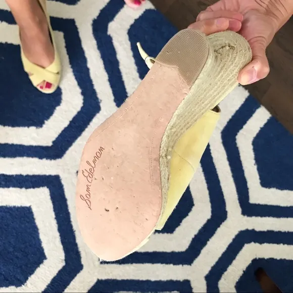☀️ Sam Edelman Sunshine Yellow Wedges - Size 9 - EUC