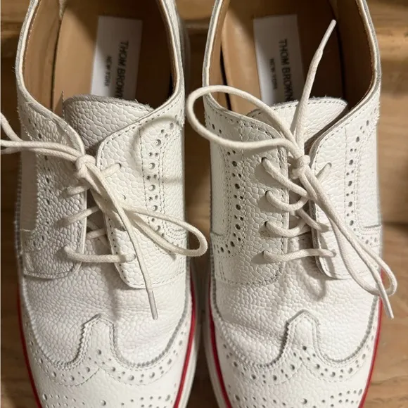 10% $$ ⬇️ Thom Browne Pebble Grain Brogue Longwing Sneaker, M-9.5US, W-11US/41EU