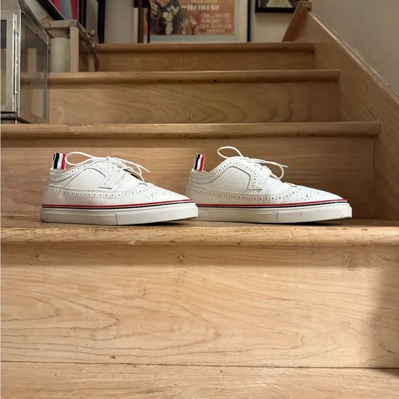 10% $$ ⬇️ Thom Browne Pebble Grain Brogue Longwing Sneaker, M-9.5US, W-11US/41EU