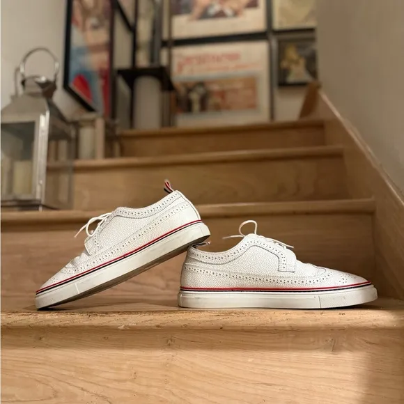 10% $$ ⬇️ Thom Browne Pebble Grain Brogue Longwing Sneaker, M-9.5US, W-11US/41EU