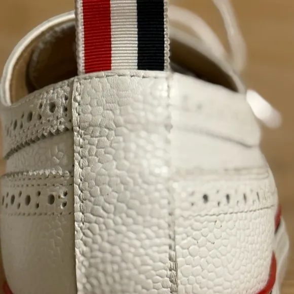 10% $$ ⬇️ Thom Browne Pebble Grain Brogue Longwing Sneaker, M-9.5US, W-11US/41EU