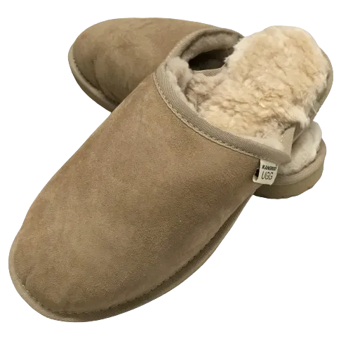 100% Australian Merino Sheepskin Scuffs Moccasins Slippers Winter Slip On UGG - Mens
