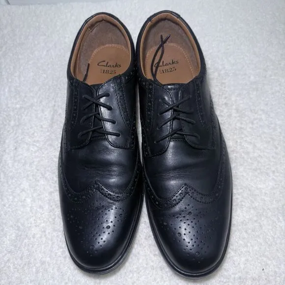 12W GABSON LIMIT MENS CLARKS CLASSIC LACE UP LEATHER BROGUE FORMAL WORK SHOES