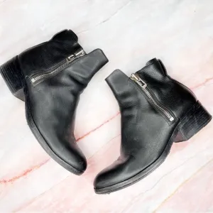 3.1 Phillip Lim Alexa Black Leather Ankle Boots Booties 38