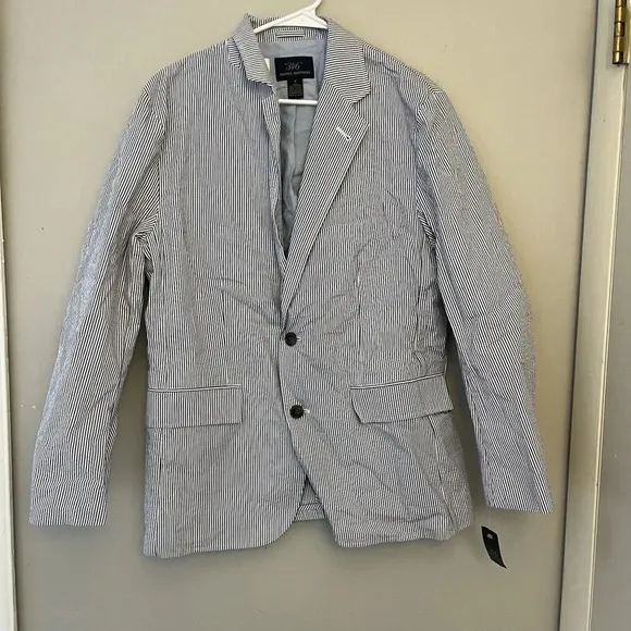 346 Brooks Brothers Seersucker Striped Jacket M Men’s Cotton NWT Preppy Derby
