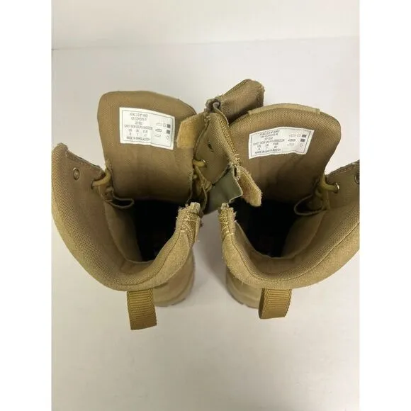 511 Tactical Boots Mens Size 8 ATAC 2.0 8&quot; Side Zip Canvas Shoes‎ Coyote Tan