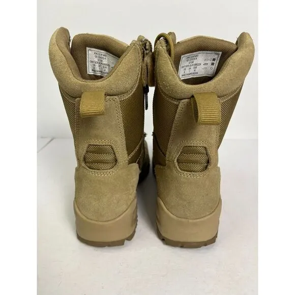 511 Tactical Boots Mens Size 8 ATAC 2.0 8&quot; Side Zip Canvas Shoes‎ Coyote Tan