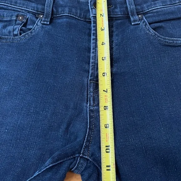 7 For all Mankind Kimmie Straight Leg Jeans Classic Skinny Dark Blue, Size 31
