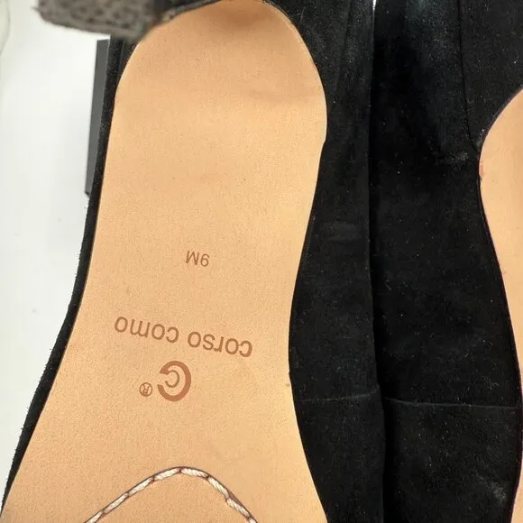 7 Slip On Round Toe Stiletto Heel Shoes