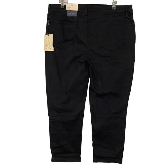 A618014 NYDJ Margot Girlfriend Black 14