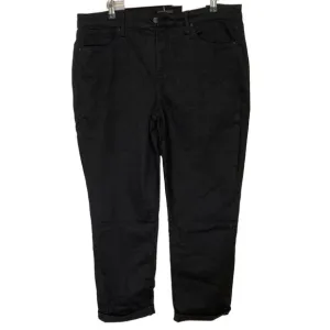 A618014 NYDJ Margot Girlfriend Black 14