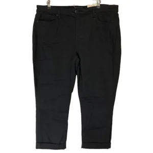 A618014 NYDJ Margot Girlfriend Black P18