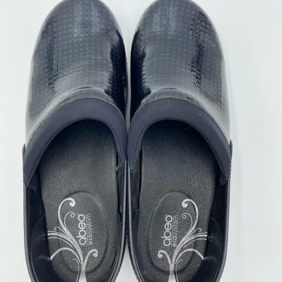 Abeo 9.5 N black clog slip on shoes