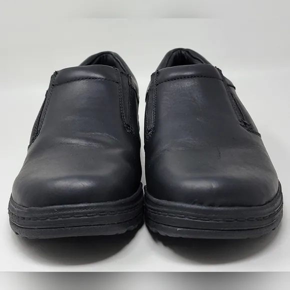 ABEO Men's Size US 10 Black Leather Casual Slip On Loafer Ruben 24R Pre-owned