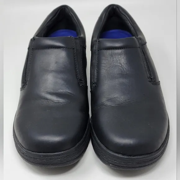ABEO Men's Size US 10 Black Leather Casual Slip On Loafer Ruben 24R Pre-owned