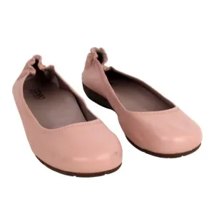 Abeo POWDER PINK GENUINE LEATHER FLAT ROUND TOE BALLET SLIP ON SHOES Size 11 M