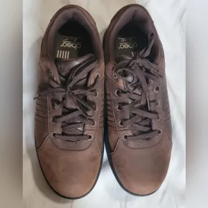 Abeo Rocs Men's Baylor Oxford walking, brown leather, 10