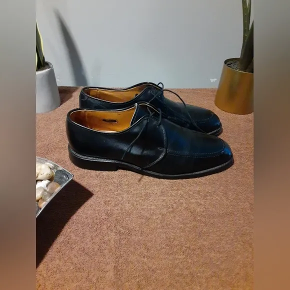 Adam Edmonds Men's Leather Slayton Oxford Shoes Lace Up Black Size 8D Formal