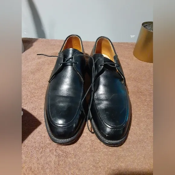 Adam Edmonds Men's Leather Slayton Oxford Shoes Lace Up Black Size 8D Formal