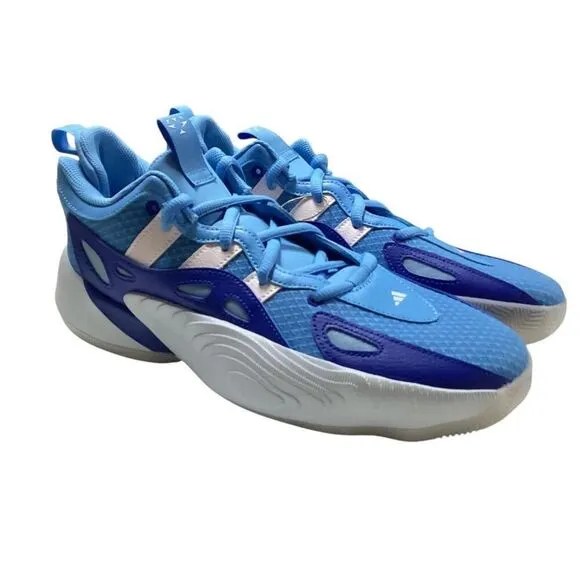 Adidas Basketball Shoes Mens 11 Blue White Trae Unlimited 2 Sneakers Vegan NEW