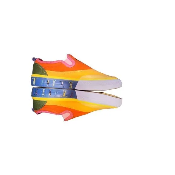 Adidas Originals Nizza Slip-On Pride Rainbow GW2421 Shoes Sneakers Size 4 NO BOX
