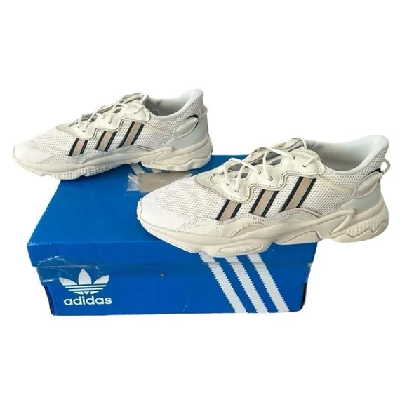 Adidas Originals Ozweego Running Shoes Women’s Size 11 Cream White Gold Black
