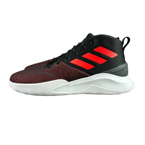 Adidas Own the Game Black Red White Shoes FY6008 Men's Size 13