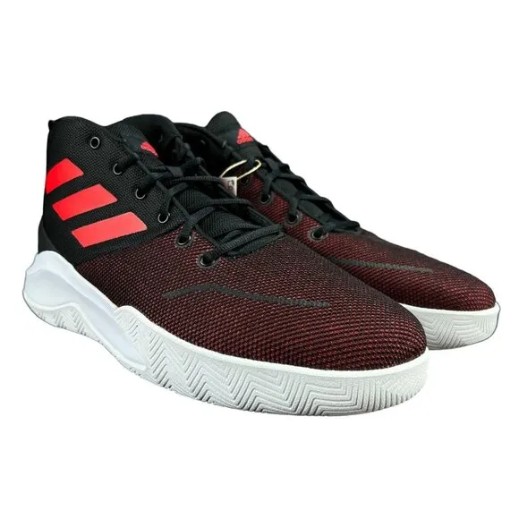 Adidas Own the Game Black Red White Shoes FY6008 Men's Size 13
