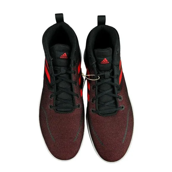 Adidas Own the Game Black Red White Shoes FY6008 Men's Size 13