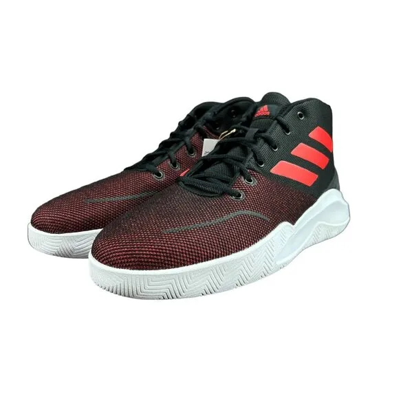 Adidas Own the Game Black Red White Shoes FY6008 Men's Size 13
