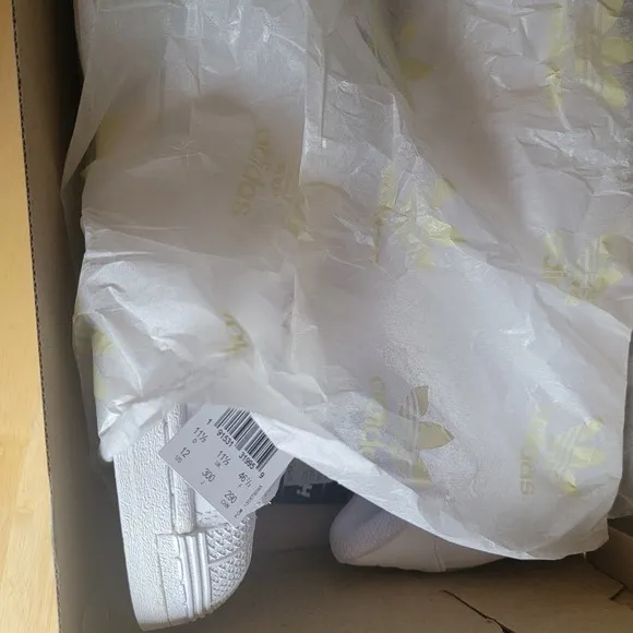 Adidas Superstar Classic White Leather Sneakers Casual Shoes EG4960 Size 12