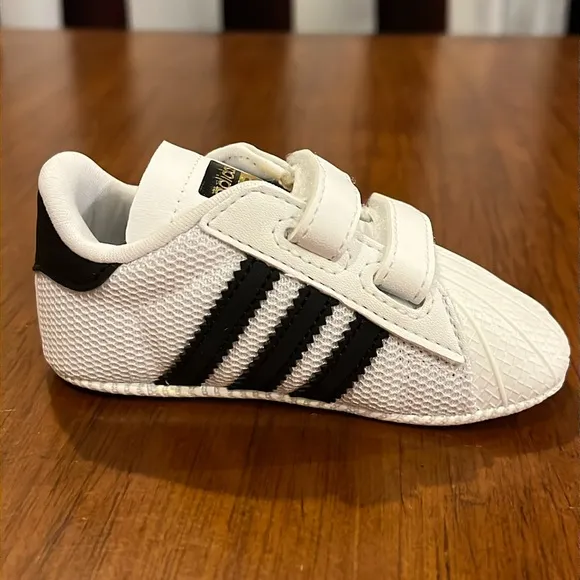 Adidas Superstar Shell Toe Infant Baby Crib Shoes S79916 sneakers Boys Girl Sz 2