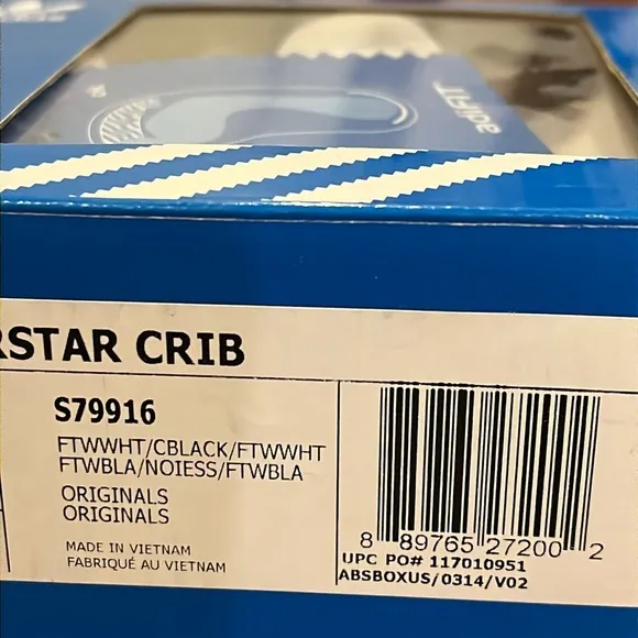 Adidas Superstar Shell Toe Infant Baby Crib Shoes S79916 sneakers Boys Girl Sz 2
