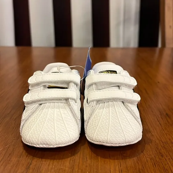 Adidas Superstar Shell Toe Infant Baby Crib Shoes S79916 sneakers Boys Girl Sz 2