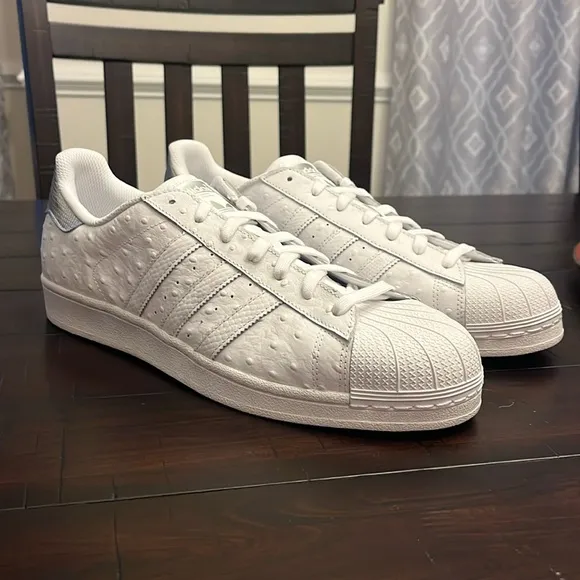 Adidas Superstar Shell Toe Shoes Sneakers New S80341 Ostrich Mens Size 11.5