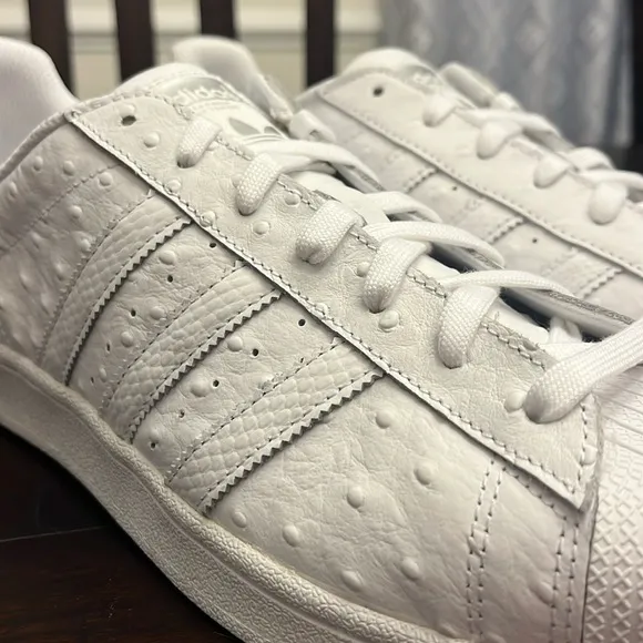 Adidas Superstar Shell Toe Shoes Sneakers New S80341 Ostrich Mens Size 11.5
