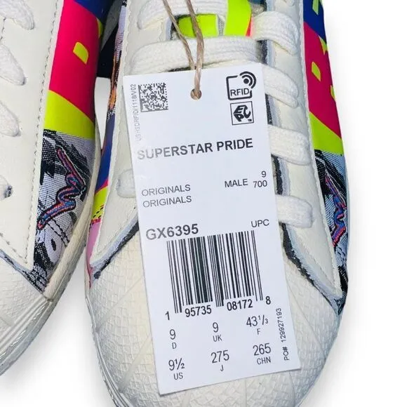 Adidas Superstar x Kris Andrew Small 'Pride' GX6395 Men's 9.5