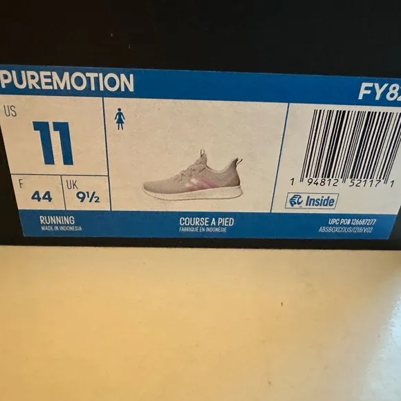 Adidas Women's PureMotion Pink and White Sneakers size 11 NEW
