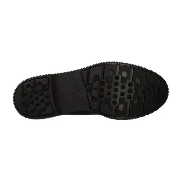 Adieu Men's Derby 132 Leather Shoes Round Toe Front Lace-Up Black Size 46 -13