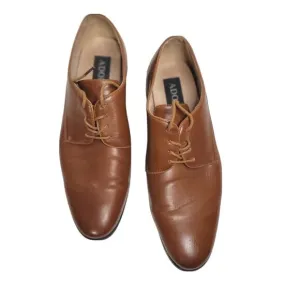 ADOLFO Brown Wingtip Oxford Men's Dress Shoes 44 EU 10.5 US Wide Made in Italy