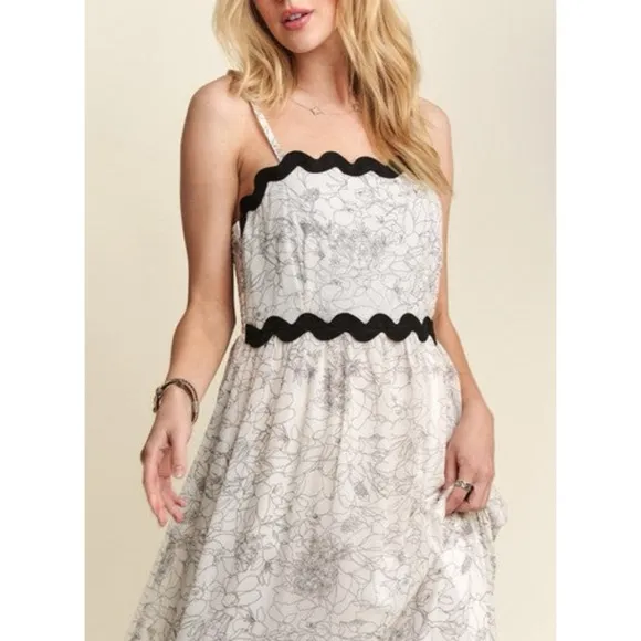 ADORA FLORAL RIC RAC TRIM MAXI DRESS ❤️NWT❤️IN STORES❤️GORGEOUS❤️